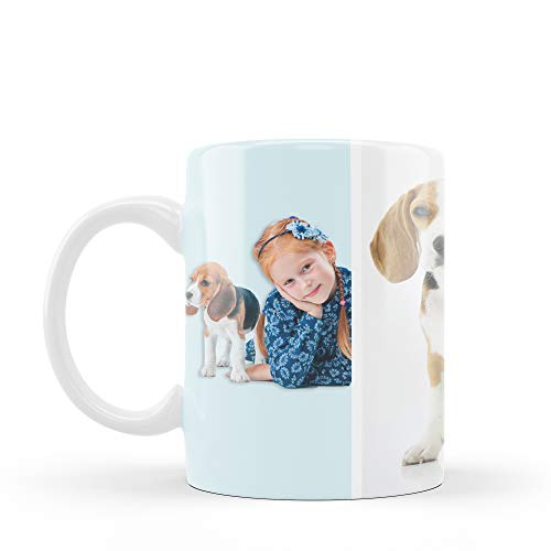 Taza Personalizada con Tus 3 Fotos. Regalos Día de la Madre Personalizados. Taza Personalizada de Cerámica. Regalos Originales. Tazas de Café con Color Interior Blanco 3 Imágenes