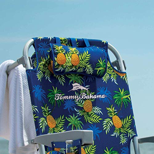 TECNOLIFE Silla Playa PLEGABLE Asas Tipo Mochila Tommy Bahamas 2000998 Amarillo /Yellow/Piñas