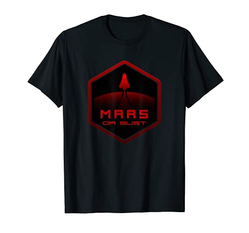 Terraform Colonia Espacial Colonizar Marte o Busto Camiseta