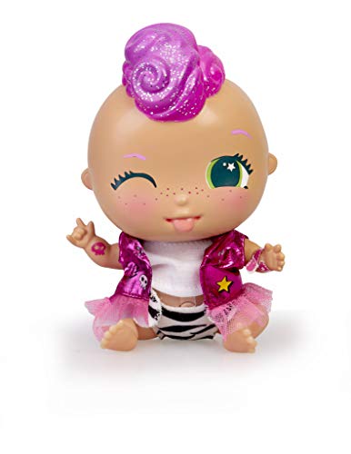 The Bellies - Punky-Pink! Bellie rockero,le encanta la música. Muñeca interactivo para niñas y niños a partir de 3 años