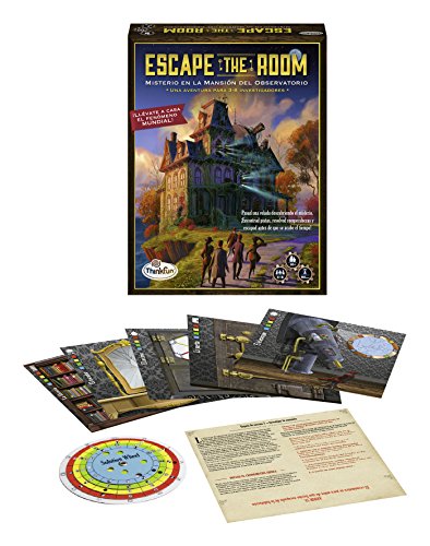 ThinkFun 76368, Escape The Room: Misterio en la Mansión del Observatorio, Juego de mesa, Versión en Español, 3-8 Jugadores, Edad Recomendada 10+