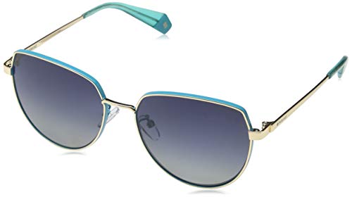 Tiffany & Co. 0TY4133 8134T3 56 Gafas de Sol, Azul (Havana/Blue/Polarbrowngradient), Mujer