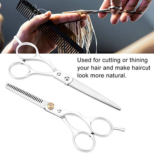 Tijeras de adelgazamiento de corte de cabello profesional Set Salon Barber Hair Cutting Dientes Tijeras Thinning Tool( #03(Hair Cut Scissor Set))