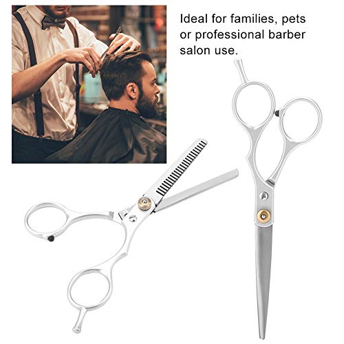 Tijeras de adelgazamiento de corte de cabello profesional Set Salon Barber Hair Cutting Dientes Tijeras Thinning Tool( #03(Hair Cut Scissor Set))