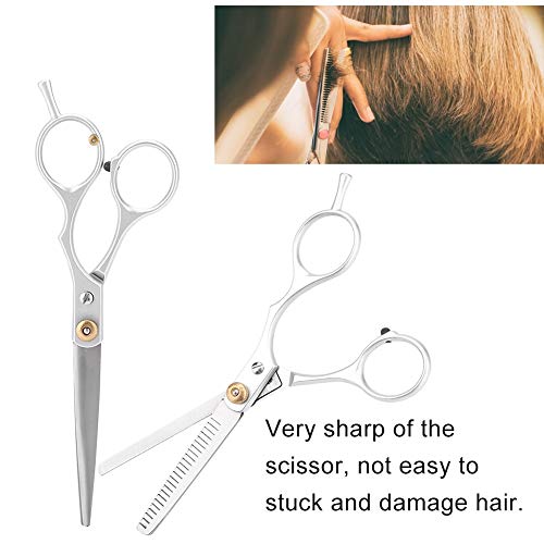 Tijeras de adelgazamiento de corte de cabello profesional Set Salon Barber Hair Cutting Dientes Tijeras Thinning Tool( #03(Hair Cut Scissor Set))