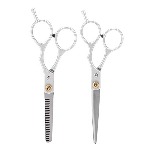 Tijeras de adelgazamiento de corte de cabello profesional Set Salon Barber Hair Cutting Dientes Tijeras Thinning Tool( #03(Hair Cut Scissor Set))