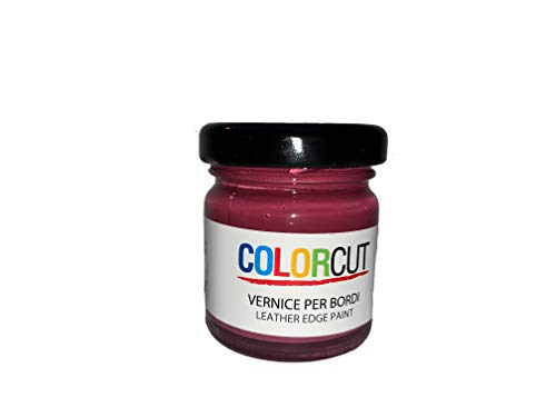 Tinte para bordes "Color Cut" 30 ml - Tinte para bordes y bordes de piel y cuero, color nº45 frambuesa