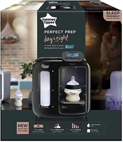 Tommee Tippee Perfect Prep Day & Night, Máquina de preparación del biberón, negro