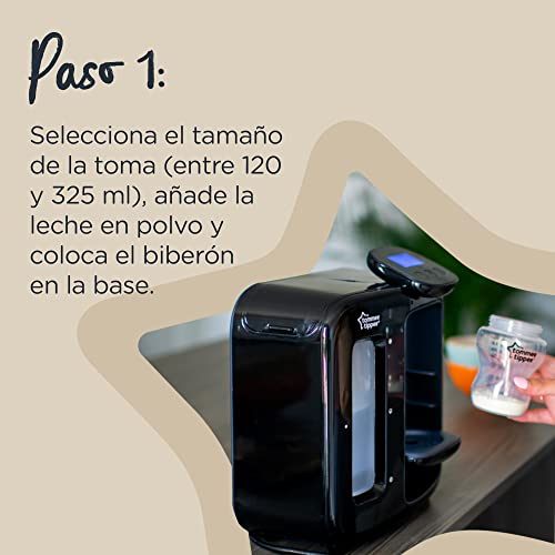 Tommee Tippee Perfect Prep Day & Night, Máquina de preparación del biberón, negro