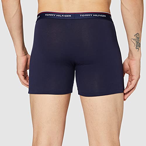 Tommy Hilfiger 3p Boxer Brief, Azul Marina, Medium para Hombre