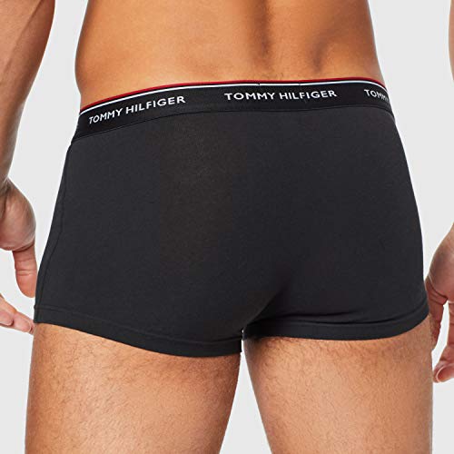 Tommy Hilfiger 3p LR Trunk Boxer, Negro (Black 990), M (Pack de 3) para Hombre