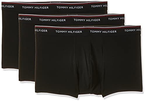 Tommy Hilfiger 3p LR Trunk Boxer, Negro (Black 990), M (Pack de 3) para Hombre