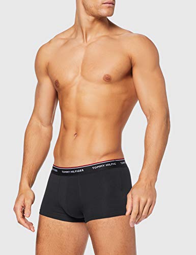 Tommy Hilfiger 3p LR Trunk Boxer, Negro (Black 990), M (Pack de 3) para Hombre