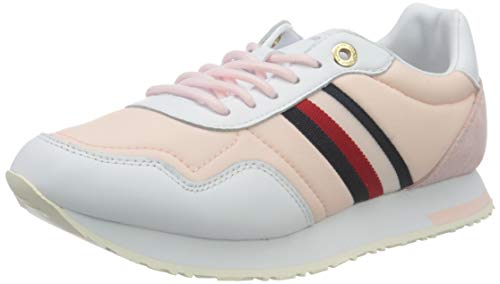 Tommy Hilfiger Casual City Runner, Zapatillas Mujer, Rosa Claro, 38 EU