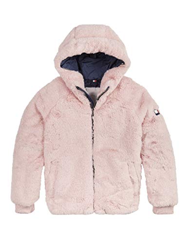 Tommy Hilfiger- Chaqueta KG0KG05389 TOJ Fake Fur Jacket- Pink- Chaqueta para NIÑA Rosa Tommy HILGIGER