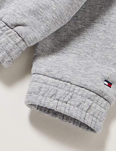 Tommy Hilfiger Essential Hooded Sweatshirt Suéter, Mid Grey Htr, 80 para Niñas