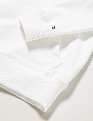 Tommy Hilfiger Essential Hoodie Diseño con Capucha, White, 4 años para Niños