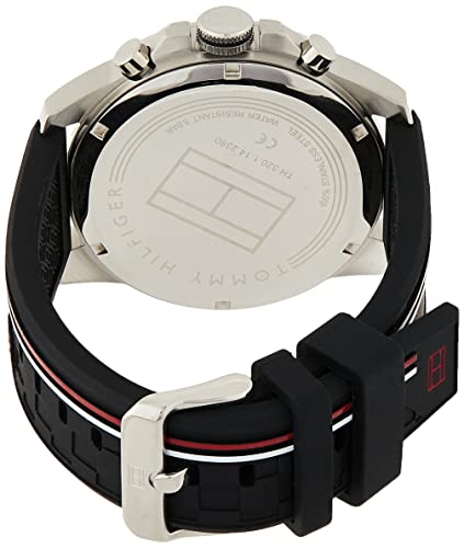 Tommy Hilfiger Reloj Multiesfera para Hombre de Cuarzo con Correa en Caucho 1791473