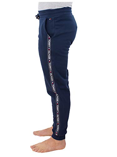 Tommy Hilfiger Repeat Logo Tape Joggers Pantalones Deportivos, Azul (Navy Blazer), Small para Hombre