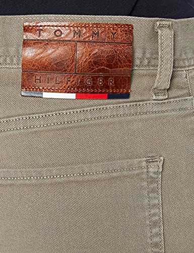 Tommy Hilfiger Slim Bleecker Sstr Color Denim Jeans, Nomad, 36W/34L para Hombre