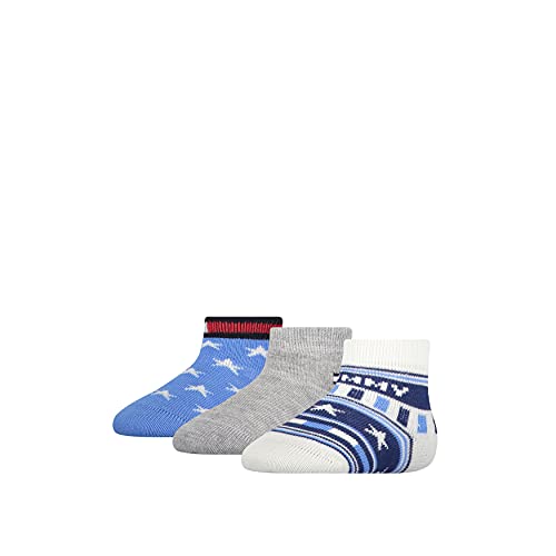 Tommy Hilfiger Stars and Stripes Baby Gift Box Calcetín clásico, Blue Combo, 19 para Bebés