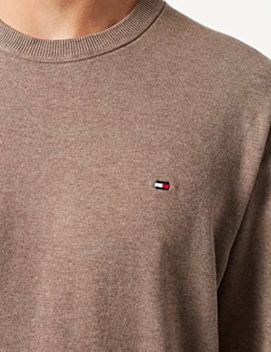 Tommy Hilfiger Suéter de Cuello Redondo 1985, Nomad Heather, L para Hombre