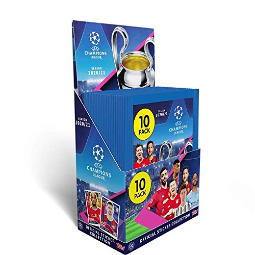 Topps Display 30 Sobres de: UCL Sobre pegatinas T.20/21