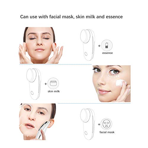 TOUCHBeauty Masajeador facial con modo sónico vibración, Infusión iónica Masajeador facial dispositivo, Limpieza Profunda, Cuidado Facial AG-1681A