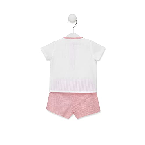 TOUS BABY - Conjunto de Camiseta Manga Corta y Bermuda para tu Bebé. Estampado Strip. (0 Meses a 4 años) (Estándar, 6_Months)