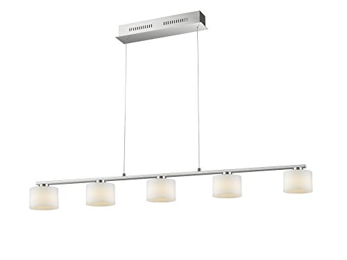 Trio Lighting Alegro Colgante Integriert, 6 W, Níquel Mate, 12 x 130 x 160 cm