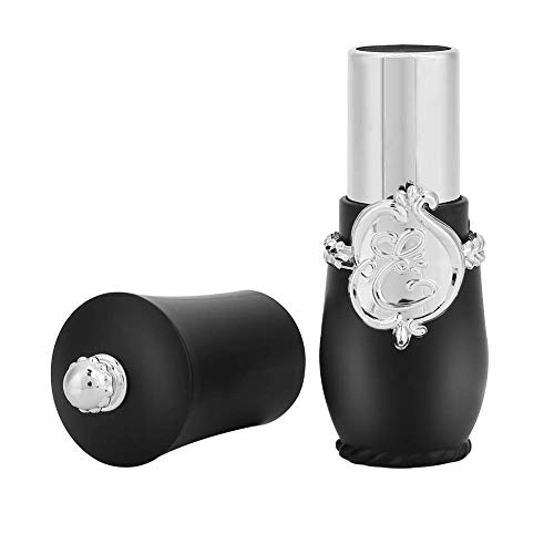 Tubo de lápiz labial vacío (negro) Estilo real Lápiz labial DIY Envase vacío Molde de lápiz labial hecho a sí mismo Lip Bal