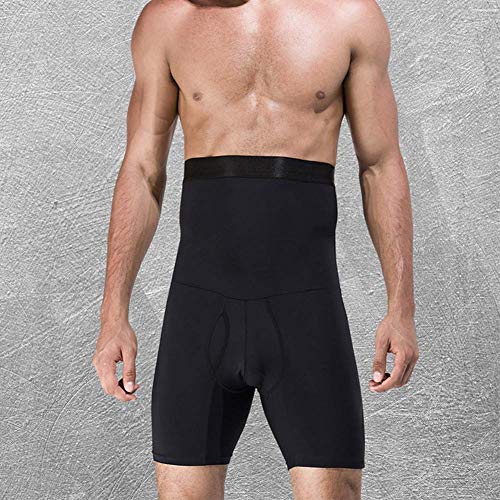 TXYFYP Hombre Reductora Pantalones, Hombre Adelgazante Sauna Pantalones Hot Sweat para Reductora Hombre, Faja Pantalón Faja Reductora Abdomen Cintura Alta Tummy Tuck - Negro, M