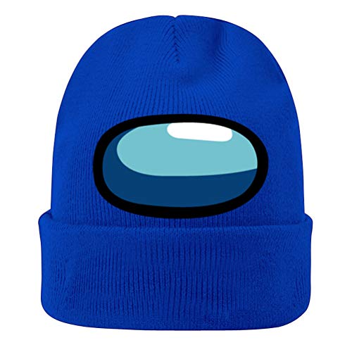 T.Y.G.F Among Us Hat Unisex Invierno Knit Hat Juego Anime Theme Cap Among Us Beanie Gorro de Punto Unisex Gorro elástico para Hombres Mujeres Fiesta Cumpleaños Regalo