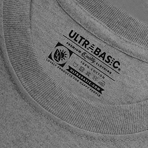 Ultrabasic Hombre Camiseta Gráfico Che Guevara Vintage Idea de Regalo Gris Moteado