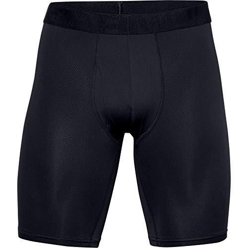 Under Armour UA Tech Mesh 9in 2 Pack, calzoncillos para hombre hombre, Negro (Black / Black) , XS