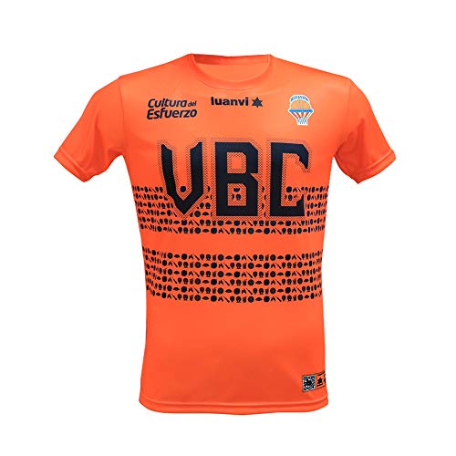 Valencia basket Camiseta motius valencians, Adultos Unisex, Naranja, S