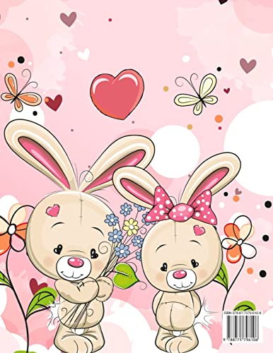 Valentine's Day: Un libro da colorare molto carino per bambine e bambini con San Valentino Immagini carine e divertenti: cuori, dolci, simpatici animali e altro!