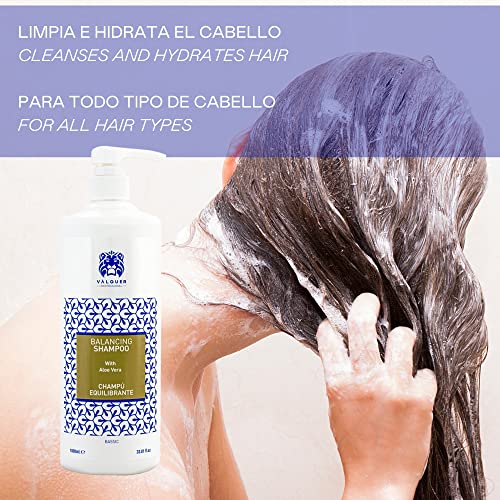 Valquer Profesional Champú profesional equilibrante con Aloe Vera Ecológico-1000ml