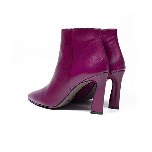 Vanessa Scarlett - Botines de piel frambuesa, color Morado, talla 40 EU