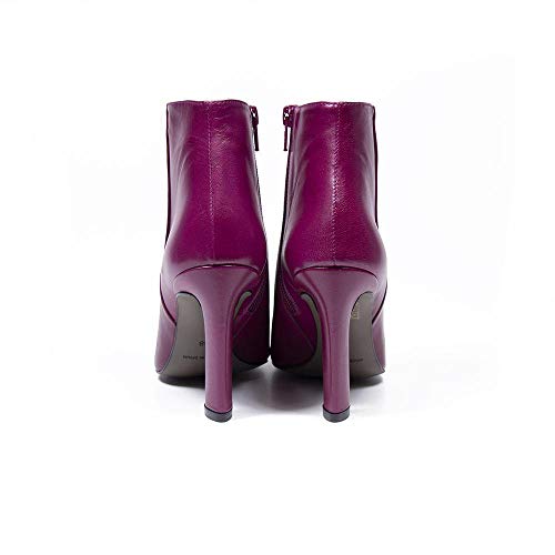 Vanessa Scarlett - Botines de piel frambuesa, color Morado, talla 40 EU