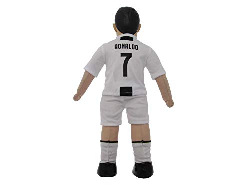 Vari Cristiano Ronaldo CR7 Camiseta Blanca Negra Figura MUÑECO Felpa Oficial 43cm Original Ballon d'Or MUSEU