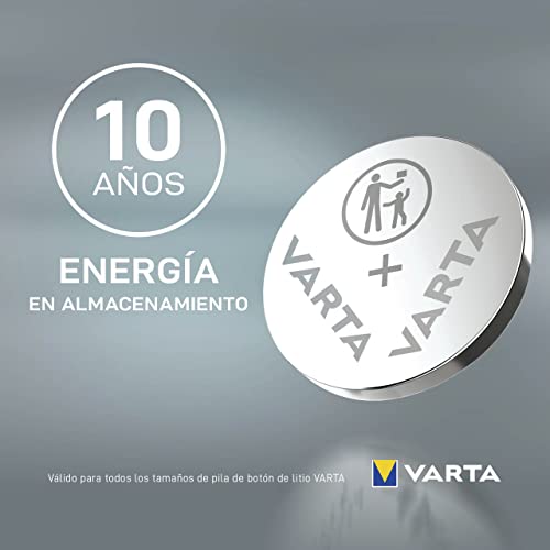 Varta Power on Demand CR2032 Pilas de botón de Litio 3V - Paquete de Reserva de 10 Unidades - Inteligente, Flexible y Potente para el Usuario Final móvil