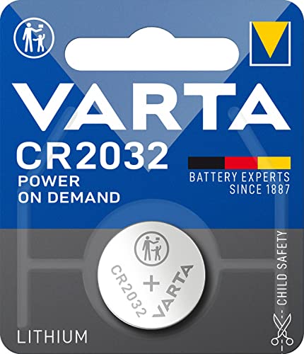 Varta Power on Demand CR2032 Pilas de botón de Litio 3V - Paquete de Reserva de 10 Unidades - Inteligente, Flexible y Potente para el Usuario Final móvil