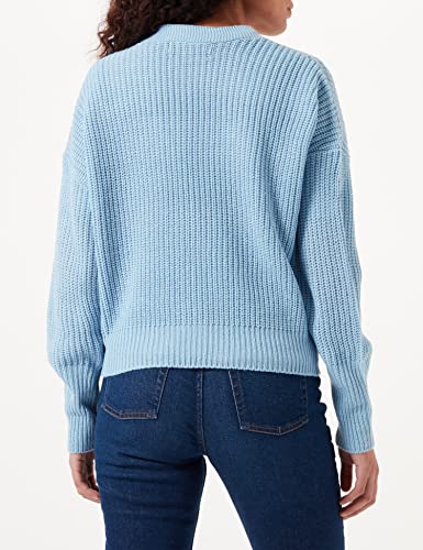 Vero Moda VMLEA LS V-Neck Cuff Cardigan Noos Jersey, Blue Bell, L para Mujer