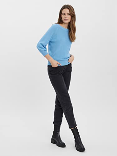 Vero Moda Vmnewlex Sun 3/4 Blouse Noos-Chaqueta de esquí Sudadera, Blue Bell, S para Mujer