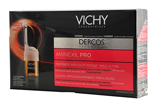 VICHY DERCOS Aminexil Acción Anticaída Hombre 18 ampollas