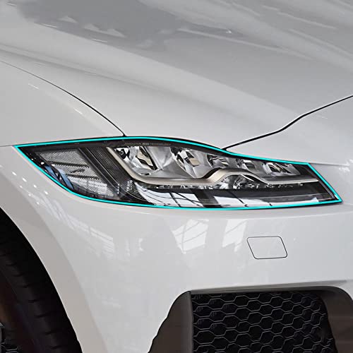 WDTZNP Car Headlight Protective Film Headlamp Transparent Black TPU Sticker,For Jaguar e-Pace f-Pace f-Type i-Pace xe xj Accessories