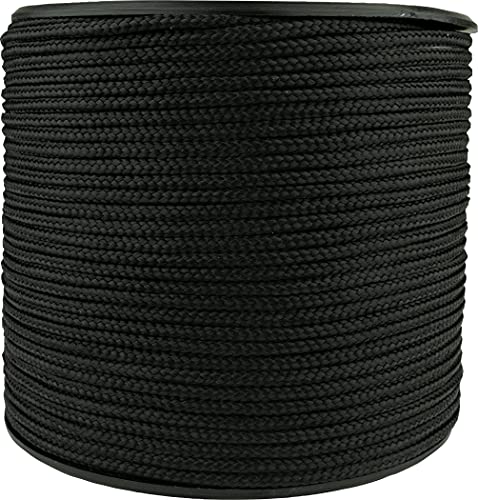 Web-tex - Rollo de cordón Paracord de 3 mm - 100 Metros - Negro