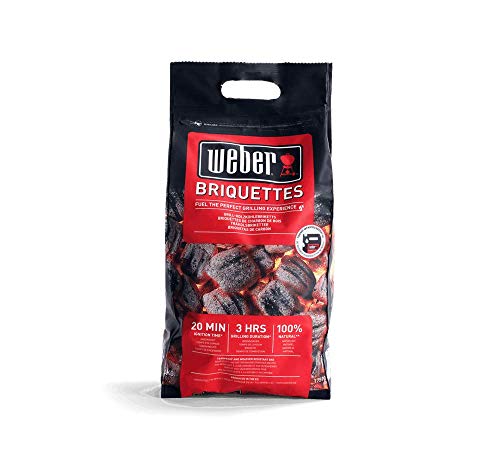 Weber 1759070 - Briquetas 4 kg, Negro