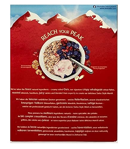 Weetabix Alpen Muesli Original, muesli de estilo suizo, 2 x 550 g